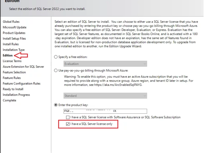 How to use SQL Server 2022 Key