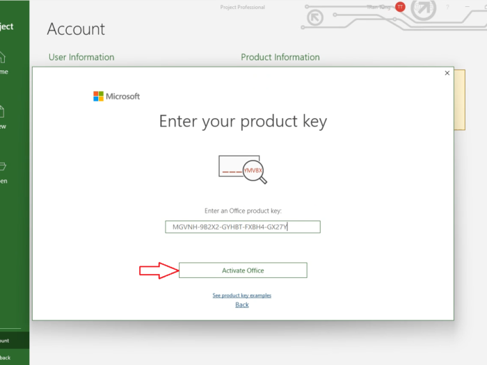 Microsoft Project 2021 product key free