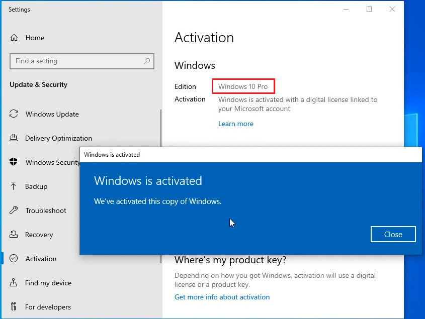 Windows 10 Pro Product Key Free
