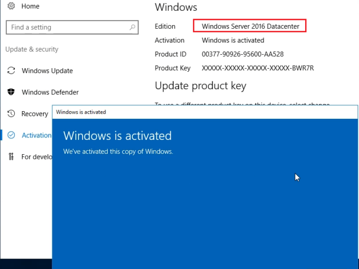 Windows Server 2016 Key Free